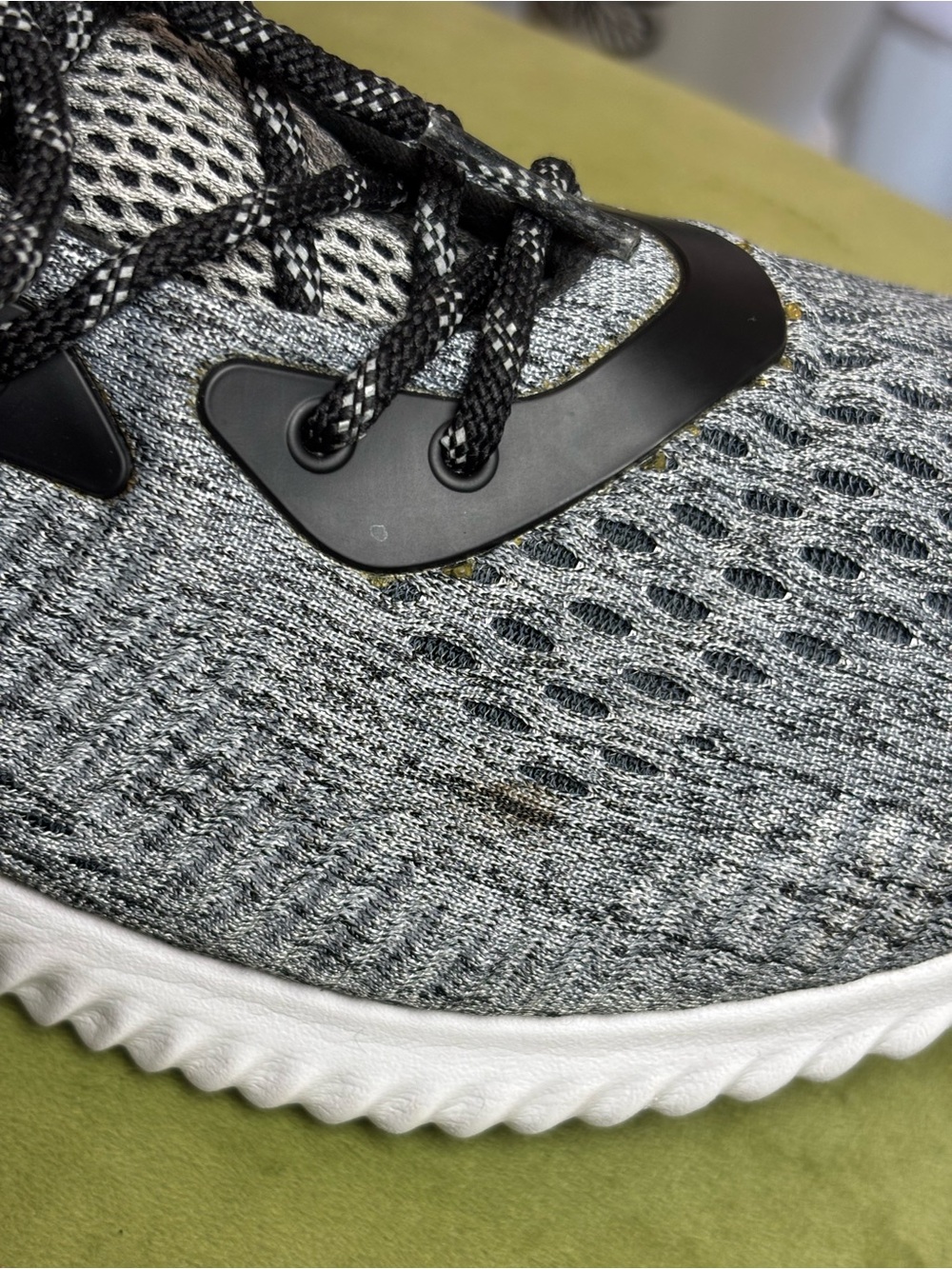 adidas Grey and Black Knit Athletic Sneakers - Picture 5 of 11